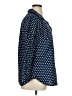 Talbots 100% Cotton Polka Dots Blue Long Sleeve Button-Down Shirt Size 1X - photo 4