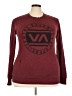 RVCA Burgundy Sweatshirt Size 3X - photo 1