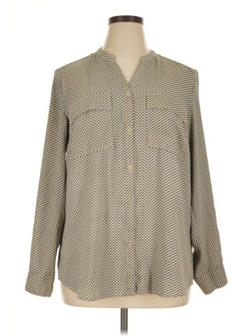 Jones New York Signature Long Sleeve Blouse (view 1)