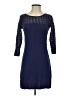 Sequin Hearts Blue Casual Dress Size S - photo 1