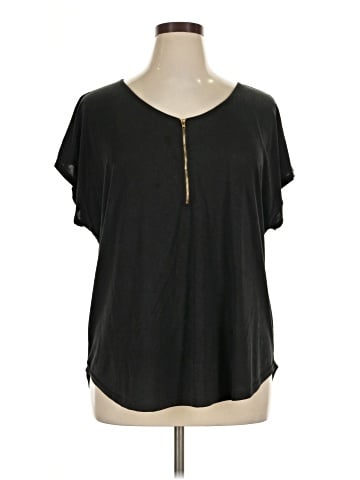 Green Envelope Short Sleeve Top (view 1)