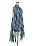 Joie 100% Polyester Paisley Blue Casual Dress Size XXL - photo 4