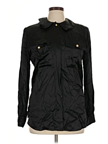 Saks Fifth Avenue Long Sleeve Silk Top (view 1)