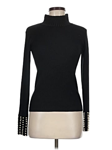 Aqua Turtleneck Sweater (view 1)