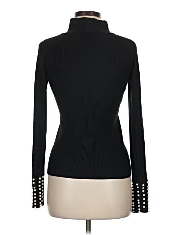 Aqua Turtleneck Sweater (view 2)