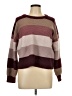 Pink Republic Color Block Burgundy Pullover Sweater Size L - photo 1