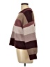 Pink Republic Color Block Burgundy Pullover Sweater Size L - photo 5