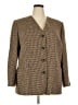 Kasper Houndstooth Brown Blazer Size 20 - photo 1