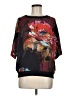 Trina Turk 100% Polyester Black 3/4 Sleeve Blouse Size M - photo 1