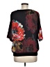 Trina Turk 100% Polyester Black 3/4 Sleeve Blouse Size M - photo 2