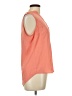 The Limited 100% Polyester Orange Sleeveless Blouse Size L - photo 4