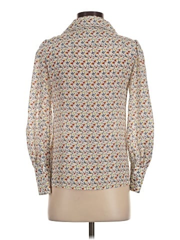 Alice + Olivia 3/4 Sleeve Silk Top (view 2)