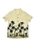 Old Navy Tropical Yellow Short Sleeve Button-Down Shirt Size 4T - photo 1