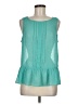 Elle 100% Polyester Teal Sleeveless Blouse Size M - photo 1