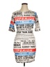 Assorted Brands Graphic Blue Casual Dress Size XL - photo 1