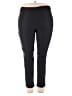 dalia Solid Black Active Pants Size 18W - photo 1