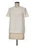 Maje 100% Polyester Ivory Short Sleeve Top Size Med (2) - photo 1