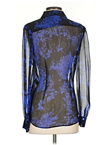 Diane von Furstenberg Long Sleeve Silk Top (view 2)