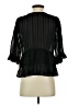 Aqua Black 3/4 Sleeve Blouse Size S - photo 2