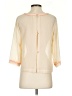 Mind Code 100% Polyester Ivory 3/4 Sleeve Blouse Size S - photo 2