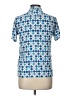 Uniqlo 100% Rayon Blue Short Sleeve Button-Down Shirt Size 13 - photo 2