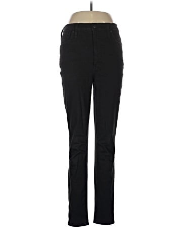 Madewell Tall 10" High-Rise Skinny Jeans in Black Frost (view 1)