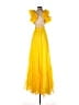 Mac Duggal 100% Polyester Yellow Cocktail Dress Size 2 - photo 2