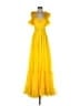 Mac Duggal 100% Polyester Yellow Cocktail Dress Size 2 - photo 1