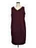 Le Bos Burgundy Cocktail Dress Size 22 - photo 1