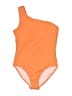 Assorted Brands Solid Orange One Piece Swimsuit Size L - photo 1
