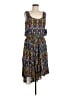 Rock 47 100% Polyester Print Blue Casual Dress Size M - photo 1