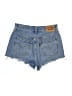 Levi's 100% Cotton Blue Denim Shorts Size 27 waist - photo 2