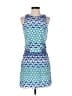 Nell Graphic Blue Cocktail Dress Size 2 - photo 1