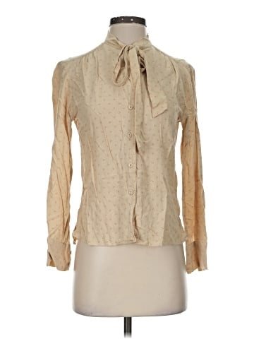 Ines de la Fressange for Uniqlo Long Sleeve Blouse (view 1)
