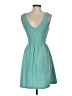 Everly Polka Dots Teal Casual Dress Size S - photo 2