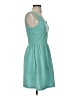 Everly Polka Dots Teal Casual Dress Size S - photo 4