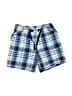 Koala Baby 100% Cotton Plaid Blue Shorts 6-9 MO / 9 MO - photo 1