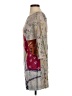 HD in Paris 100% Polyester Print Tan Casual Dress Size 0 - photo 5