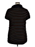 Verve Ami Stripes Black Short Sleeve Turtleneck Size XL - photo 2