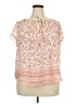 Como Vintage Pink Short Sleeve Blouse Size 2X - photo 1