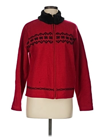 Karen Scott Wool Cardigan (view 1)