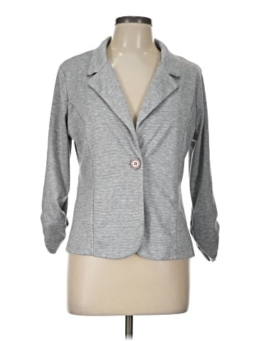 Hybrid & Company 3/4 Sleeve Button-Down Shirt (view 1)