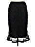 Hazel 100% Polyester Black Formal Skirt Size L - photo 2