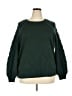 Time and Tru Solid Green Pullover Sweater Size XXL - photo 1