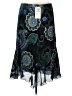 Cato 100% Polyester Paisley Black Formal Skirt Size L - photo 2
