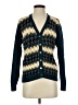IZOD 100% Cotton Argyle Teal Cardigan Size S - photo 1