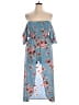 Mimi Chica Floral Blue Casual Dress Size XL - photo 1