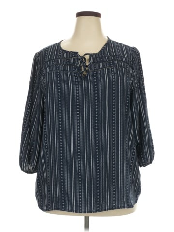 Como Vintage 3/4 Sleeve Blouse (view 1)