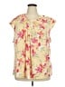 Liz Claiborne Yellow Sleeveless Blouse Size 2X - photo 1