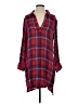 Elan 100% Rayon Plaid Red Casual Dress Size S - photo 1
